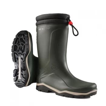 Dunlop Blizzard Fur Lined Wellies - Green