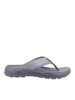 Skechers 204345 - Arch Fit Motley Sd - Dolano Sandle, Charcoal, Size 11, Men