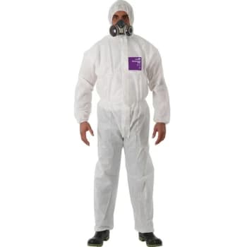 Coveralls Hooded White Size 2XL - Ansell