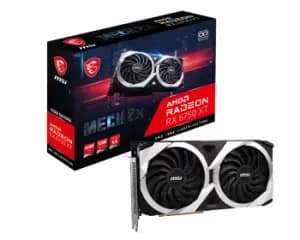 MSI AMD Radeon RX 6750 XT MECH 2X OC 12GB GDDR6 Graphics Card