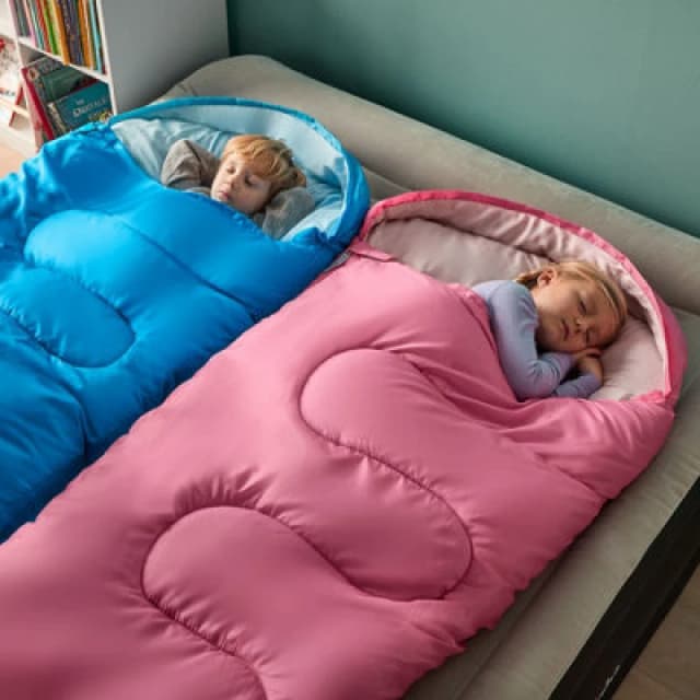 Silentnight Silentnight Camping Collection Healthy Growth Kids Sleeping Bag - Pink Pink WH6Q9 Unisex