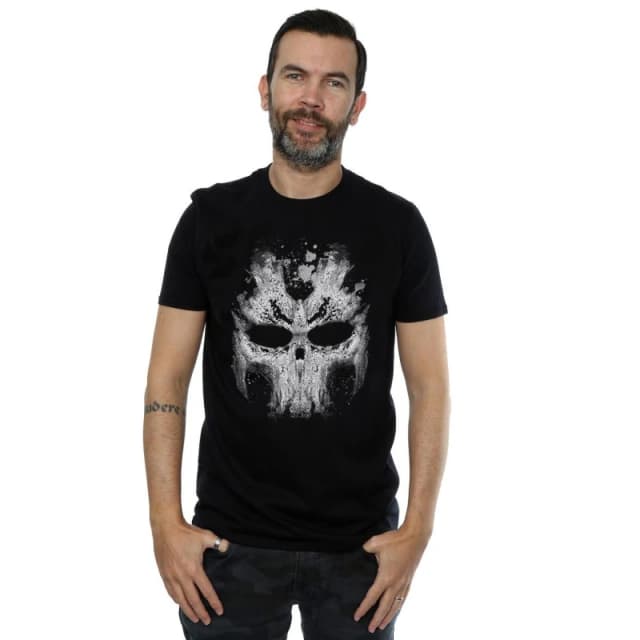Marvel Marvel Men Captain America Civil War Crossbones Skull T-Shirt in Black Size: Small Black S Male 5057068019326
