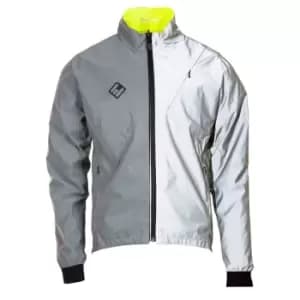 Arid Verso Mens Rain Jacket Sil/Ylw Lge