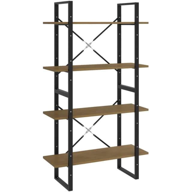 VIDAXL 4-Tier Book Cabinet 80x30x140cm Solid Pine Wood Vidaxl 8720286567555