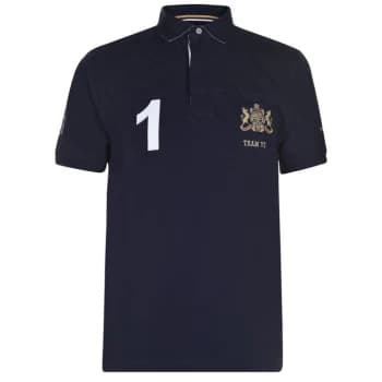 Howick Short Sleeve Rugby Polo Shirt - Navy