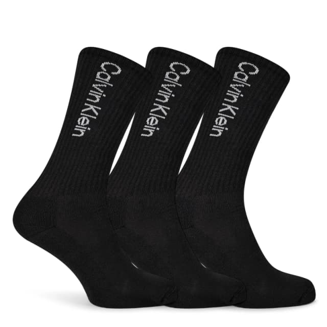 Calvin Klein 3 Pack Sport Crew Socks Black male 7-11/40-46
