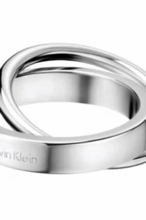 Ladies Calvin Klein Stainless Steel Size L Coil Ring KJ63AR010106
