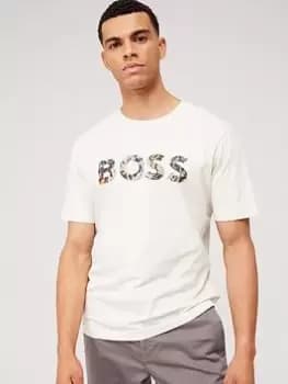 BOSS Boss Teetrury 2 Logo T-Shirt, White Size M Men