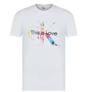 Calvin Klein Jeans Slim Fit Monogram T-Shirt - White