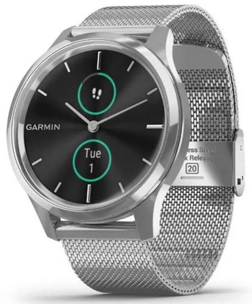 Garmin Watch Vivomove Luxe Steel Milanese Bracelet D GMN-231