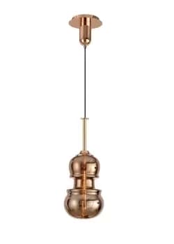 Sonata Ceiling Pendant 22cm Round, 1 x E27, Copper