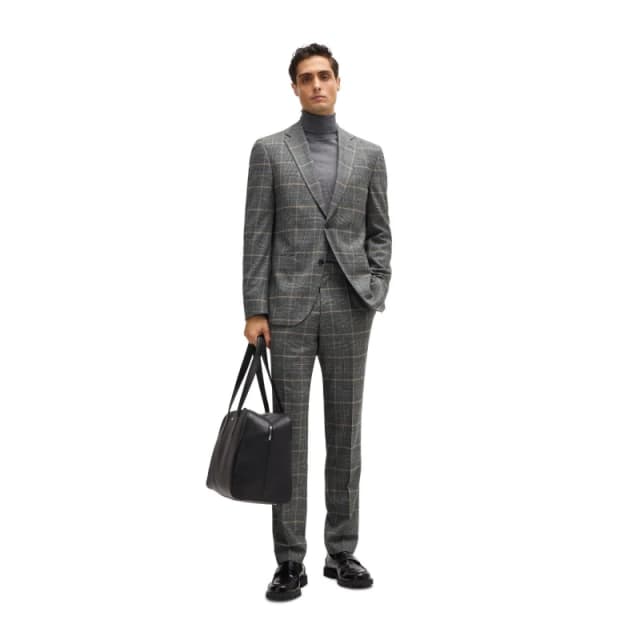Boss Mens C Huge Suit Open Grey male 44 (54)