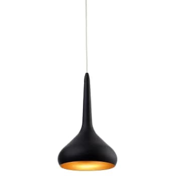 Firstlight - Bar - LED 18 Light Ceiling Pendant Black, Gold Inside