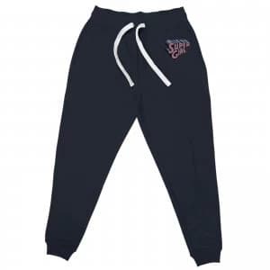 DC Super Girl Embroidered Unisex Joggers - Navy - L