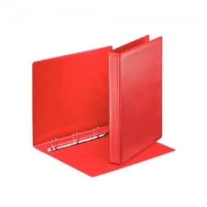 Esselte Essentials Pres Binder A4 25mm 4 O-Ring Red PK10