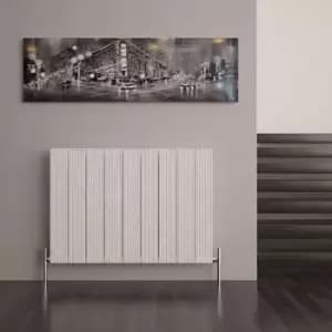 Carisa Monza Horizontal Designer Radiator, White (W)850mm (H)600mm
