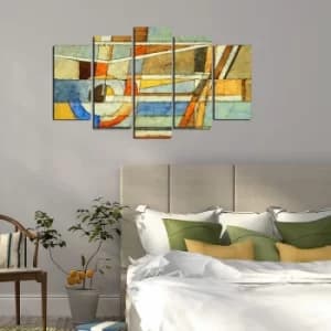 5ABSMDF-25 Multicolor Decorative MDF Painting (5 Pieces)