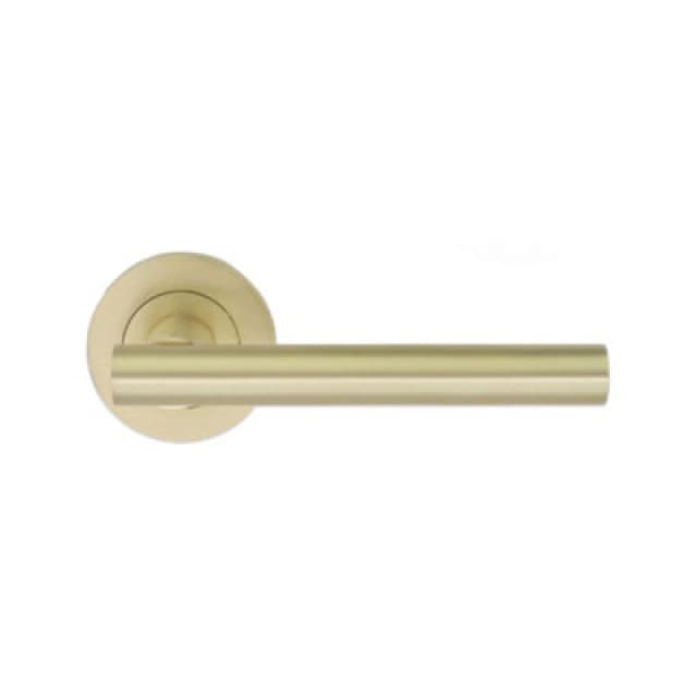 Spira Brass Jura Lever Door Handle Satin Brass
