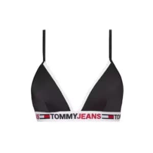 Tommy Bodywear Triangle Fixed Bikini Top - Black