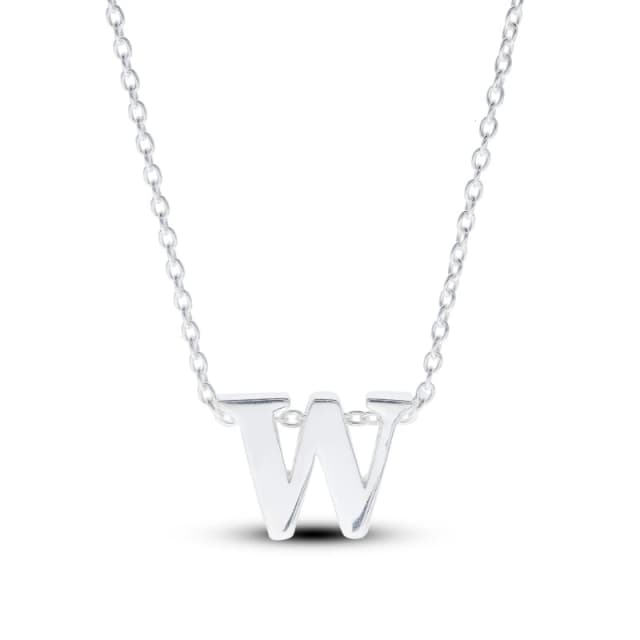 Be You Sterling Silver lowercase Initial Necklace Silver female W