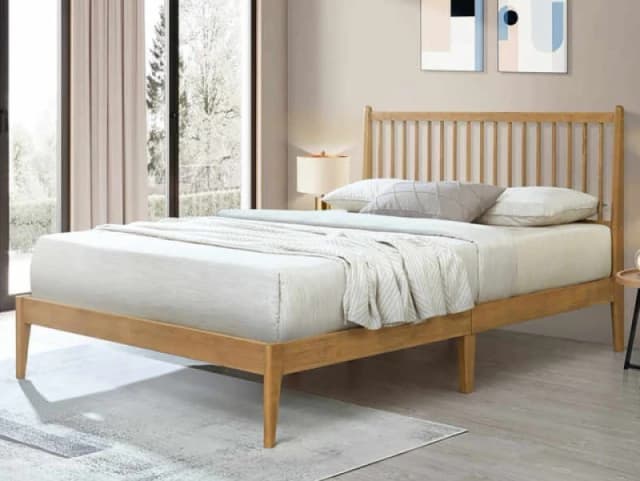 Flintshire Padeswood Oak Wooden Bed Frame - 3ft Single