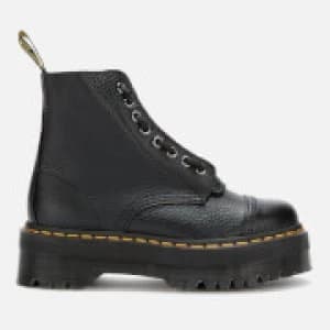 Dr. Martens Womens Sinclair Leather Zip Front Boots - Black - UK 8 - Black