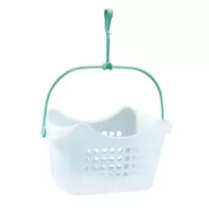 Jvl Plastic Hanging Peg Basket - Clear