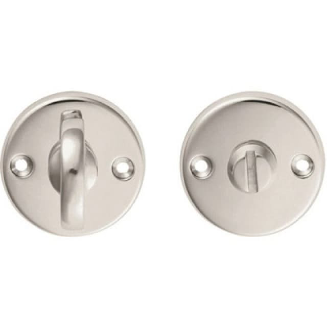 Loops Slim Bathroom Thumbturn Lock and Release Handle 45mm Dia Polished Chrome Multi unisex