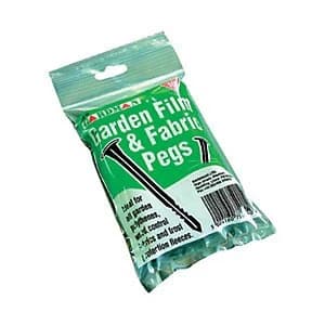 Wickes Fleece & Fabric Pegs - Black Pack of 10