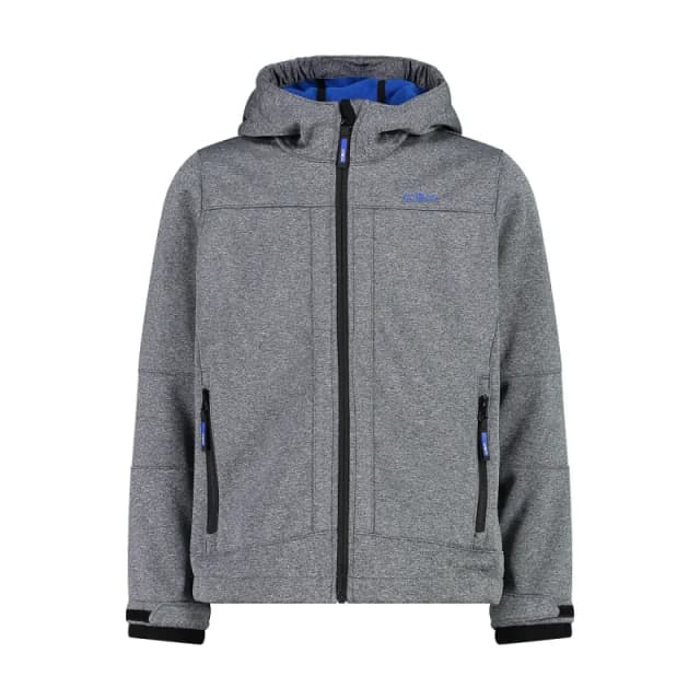 Kids' waterproof jacket with fixed hood CMP Noir Male 10 ans