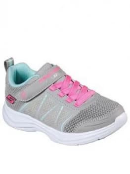 Skechers Toddler Girl Glimmer Kicks Trainer, Grey, Size 1.5 Older