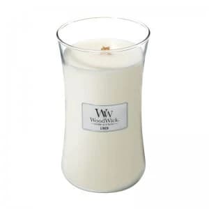 WoodWick Linen Large Jar Candle 609.5g