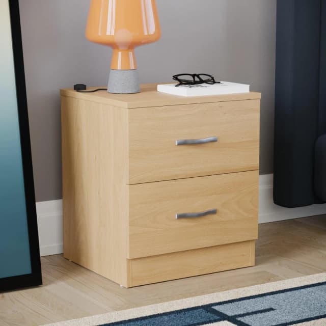 Lassic Vida Designs Riano 2 Drawer Bedside Chest Pine unisex 2 Drawer