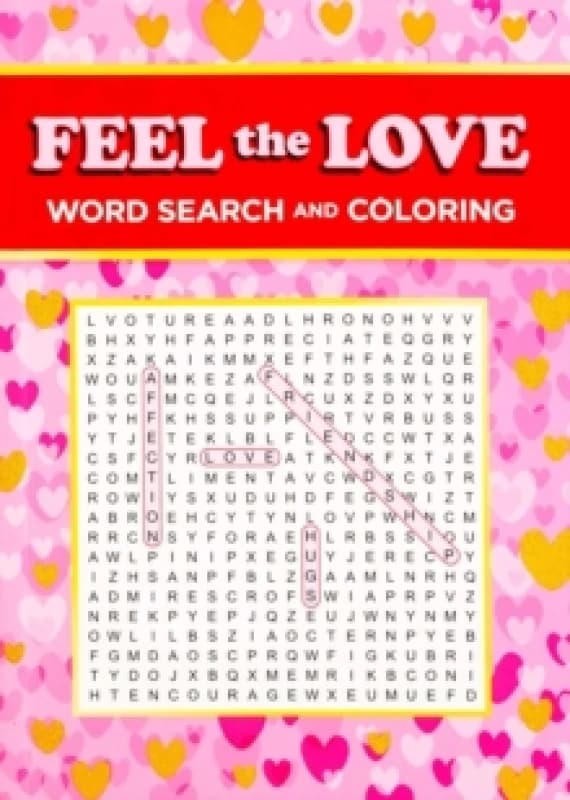 Feel the Love Word Search and Coloring Paperback / softback