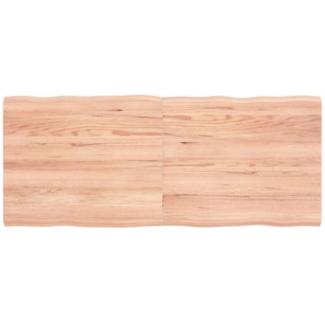 VIDAXL Vidaxl - Table Top Light Brown 120x50x(2-4)cm Treated Solid Wood Live Edge 363958