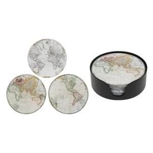 World Map Coaster Set of 6