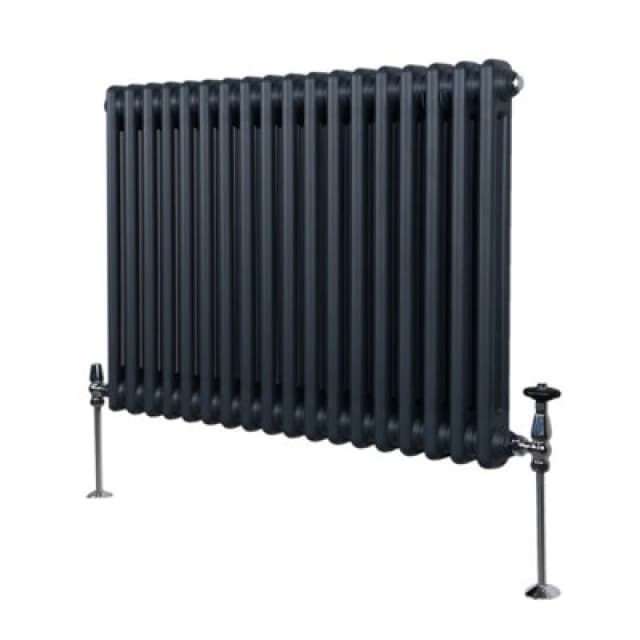 Monstershop Traditional 2 Column Radiator - 600 X 832Mm - Anthracite Grey 213052