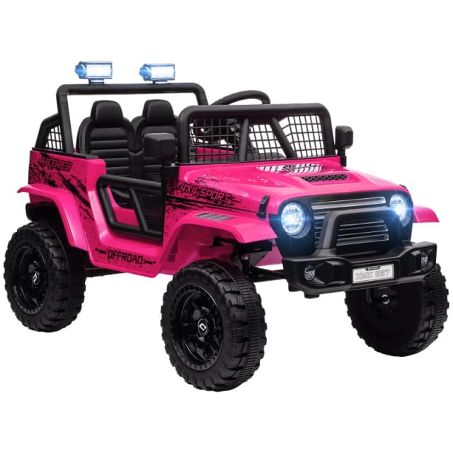 AIYAPLAY Kids Ride On Car, 12V Electric Truck - Pink 370-354V70PK