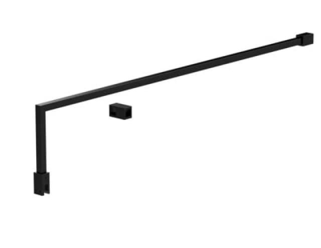 Balterley Wetroom Accessories Screen Support Bar Kit Satin Black unisex