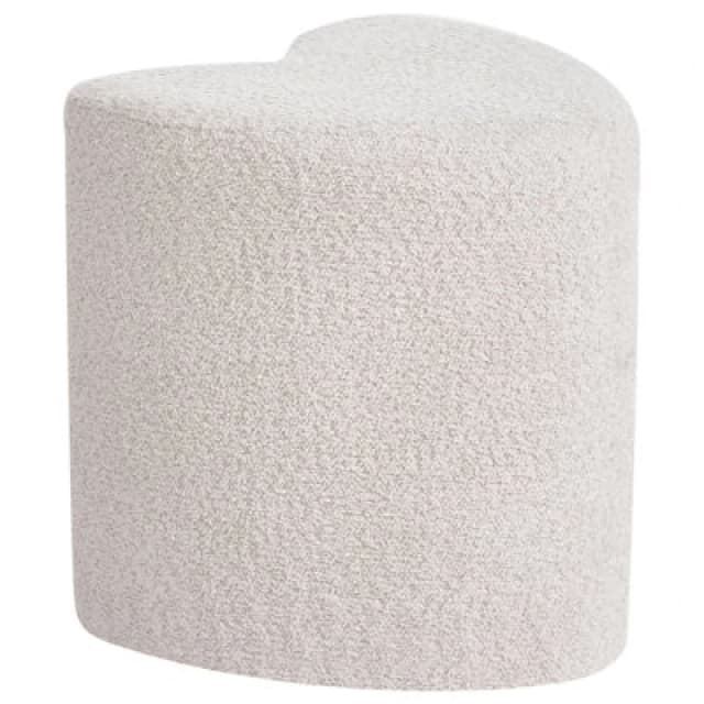 Beliani Minimalist Pouffe Scotia Chenille Beige