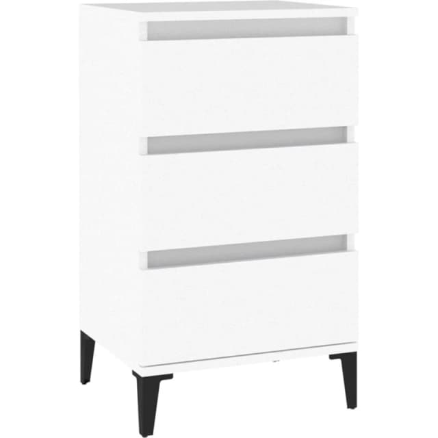VIDAXL Bedside Cabinet White 40x35x70cm Engineered Wood Vidaxl 8720845737580