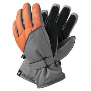 Dare2B Mischievous II Water Repellent Ski Gloves - Alumin/BlzOr