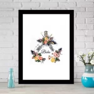 SC382796152 Multicolor Decorative Framed MDF Painting