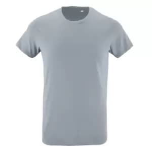 SOLS Mens Regent Slim Fit Short Sleeve T-Shirt (S) (Pure Grey)