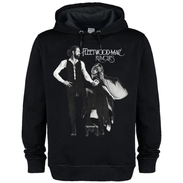 Amplified Amplified Men Rumours Fleetwood Mac Hoodie in Black Size: X-Small Black XS Male 5063574394352