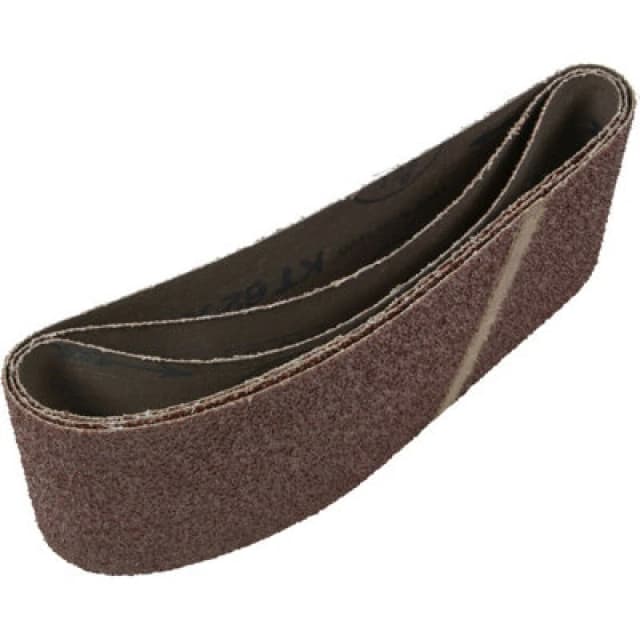 Loops 3 PACK - 100mm x 610mm Sanding Belts - 24 Grit Premium Cloth Backed Grind Loop Multi