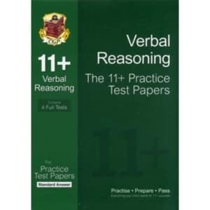 11+ Verbal Reasoning Practice Test Papers: Standard Answers (for GL & Other Test Providers) by CGP Books (Paperback,...