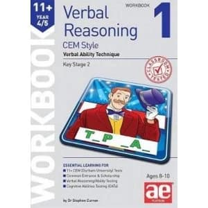 11+ Verbal Reasoning Year 4/5 CEM Style Workbook 1 Verbal Ability Technique Paperback / softback 2019