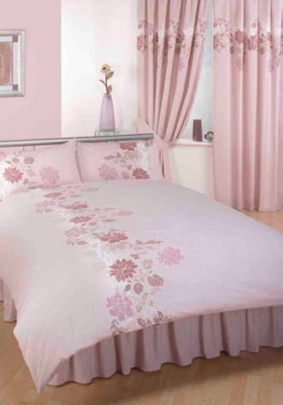 Rapport Home Chantilly Floral Eyelet Window Curtains 66X72 Mink