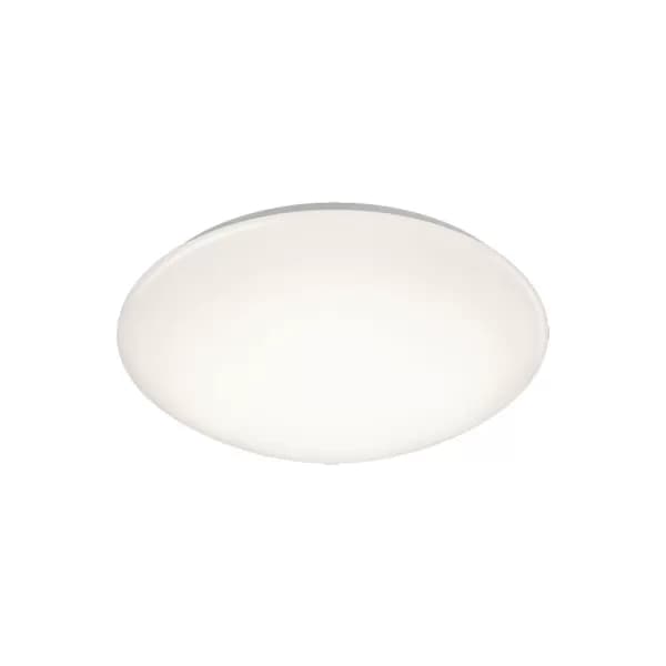 Pollux Modern 37cm Bathroom Ceiling Light White 3000K IP44 with PIR with Dusk sensor